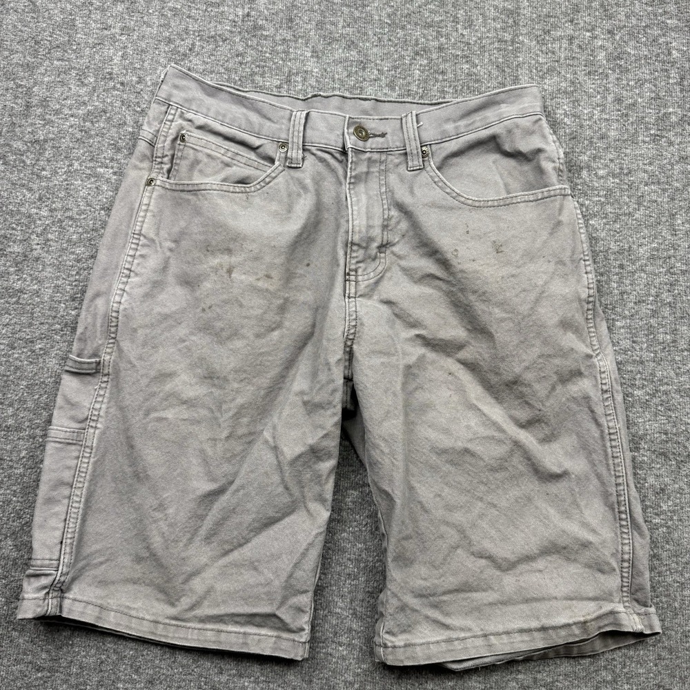 Dickies Duck Canvas Cargo Utility Shorts Gray Mens Sz 30 Workwear‎ Grunge Skater